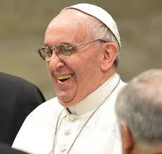 pope laughing